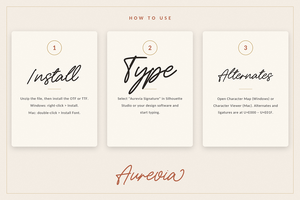 Aurevia Signature, a Script Font by Jackgridden (Photo 12 of 12)