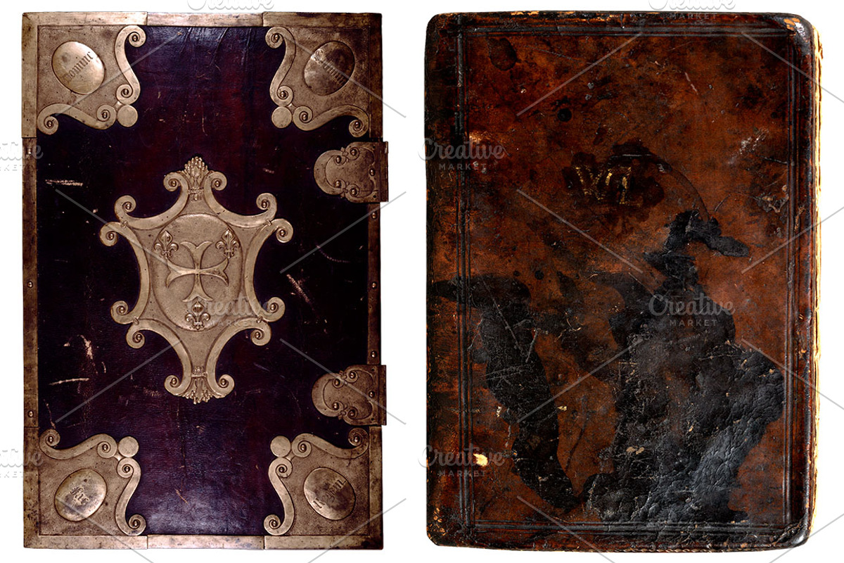 Medieval Book Covers, a Texture Graphic by Blue Line Design (Photo 5 of 23)