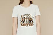 Coffee Typography T-shirt Design PNG, an Illustration by zahidhossainalif (Thumbnail 3 of 5)