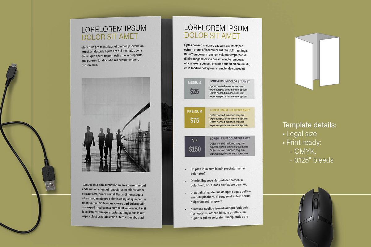 Four Fold Brochure Template, a Brochure Template by R-studio (Photo 2 of 7)