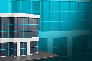 Building 3d Illustration