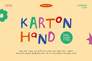 Karton Hand Handmade Font, a Handwritten Font by Perplexitics (Thumbnail 1 of 10)
