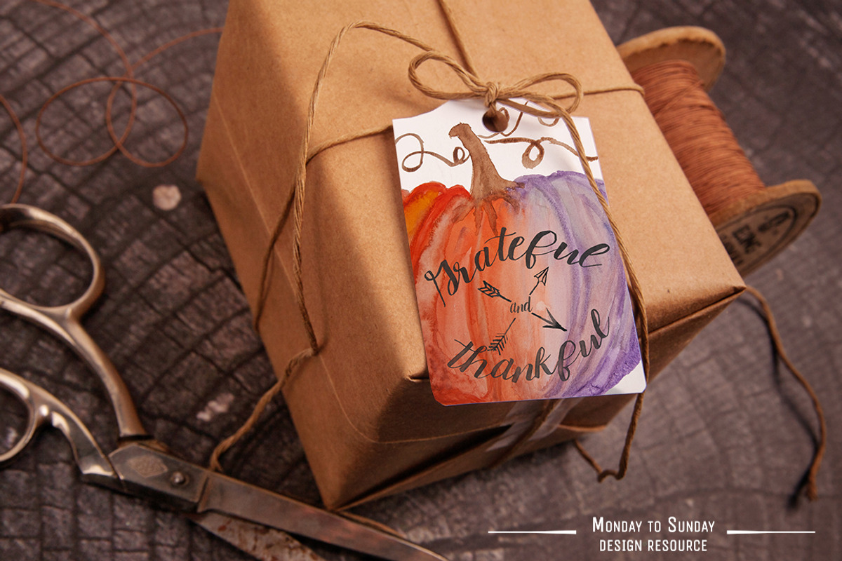 Gift Tag Mock Ups- Smart Objects!, a Packaging Mockup by Snark Heart (Photo 5 of 6)