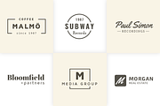 30 Minimal Typography Logo Templates, a Branding & Logo Template by PhotoMarket (Thumbnail 2 of 12)
