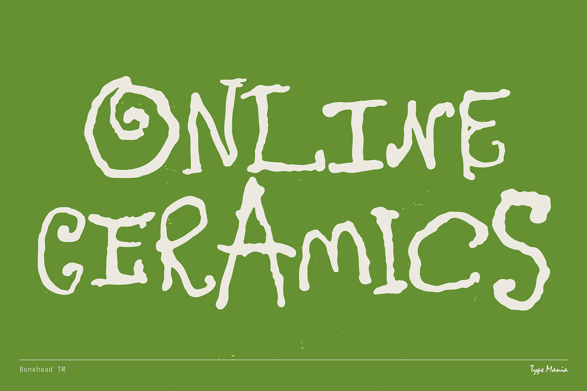 Bonehead TM – Raw Scribble, a Handwritten Font by Type Mania (Photo 9 of 10)