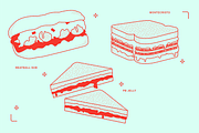 Sandwich Vector Illustration, a Food Illustration by TheFoodAtlas (Thumbnail 4 of 5)