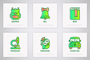 Back To School | 16 Thin Line Icons, an Outline Icon by Alex Blogoodf (Thumbnail 4 of 7)