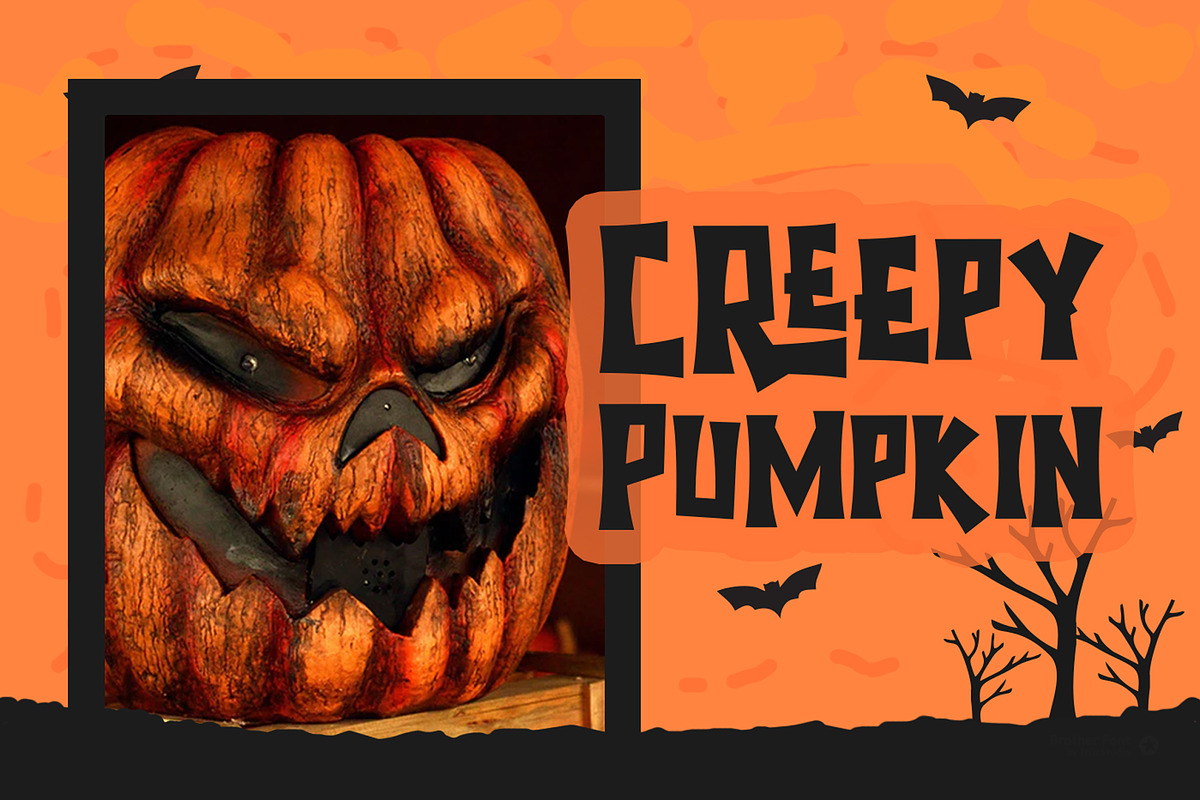 Halloween Scary Spooky Font, a Font by TrimStudio (Photo 3 of 5)
