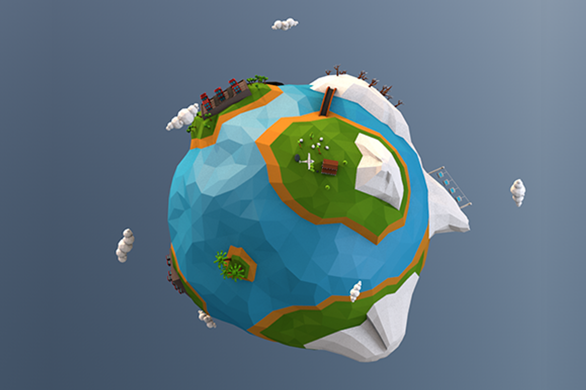 Low Poly Earth, an Environmental 3D Model by CreativeeArt (Photo 5 of 14)