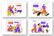 10 Airport Vector Illustration, a Transportation Illustration by denayunebgt (Thumbnail 2 of 4)