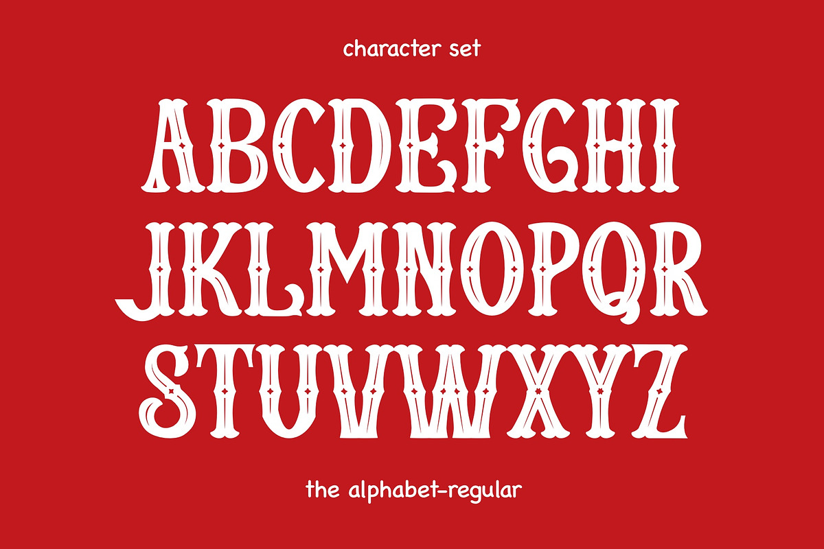 Circus Christmas Font - Fancy Font, a Serif Font by ariodsgn (Photo 2 of 9)