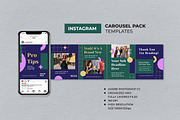 Green Fashion Instagram Carousel, a Social Media Template by UICreative (Thumbnail 1 of 4)