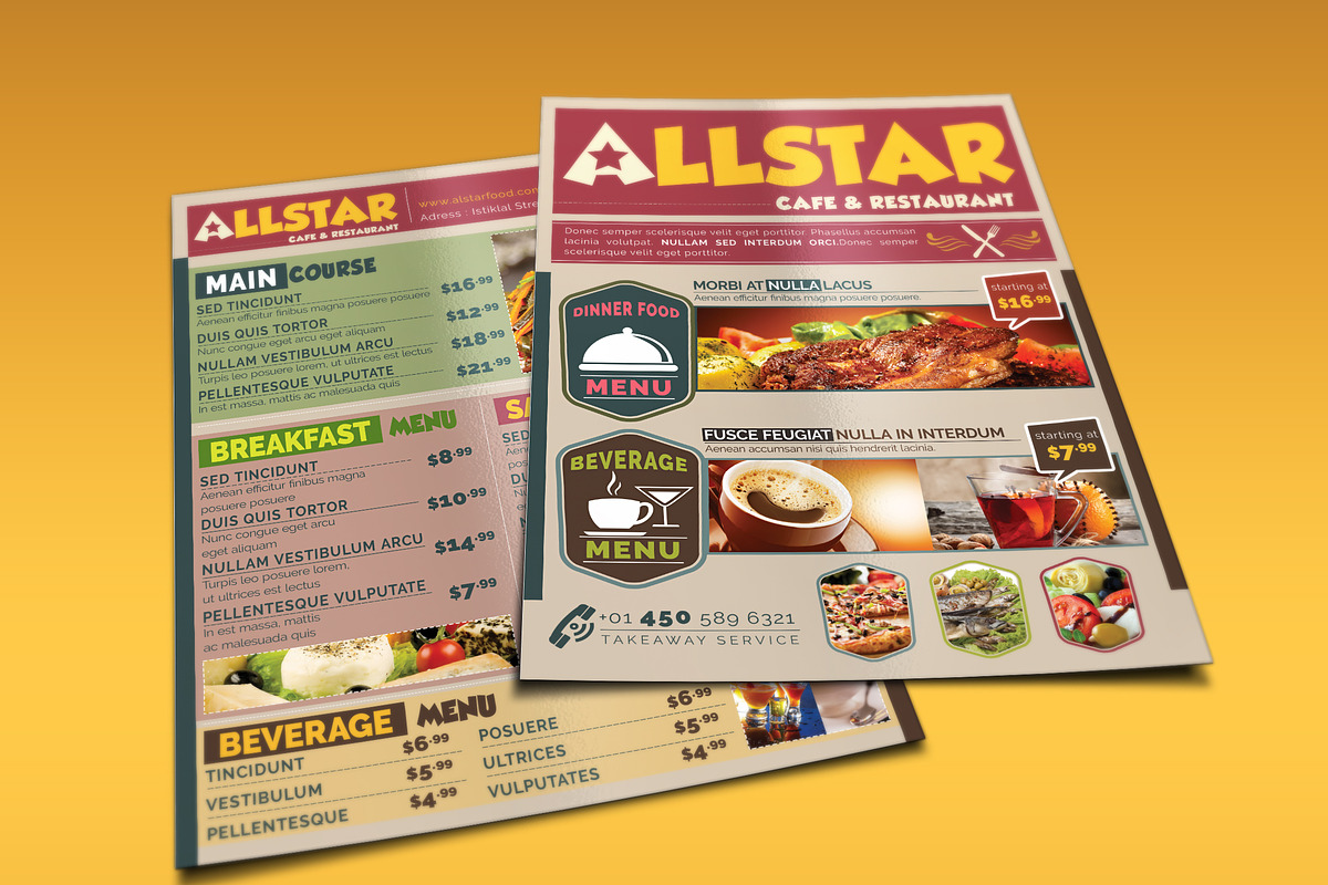 Cafe and Restaurant Flyer 02, a Flyer Template by fatihakdemir (Photo 1 of 4)