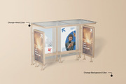 Bus Stop Billboard Mockup, an Advertising Mockup by Se٧enStudio (Thumbnail 3 of 6)