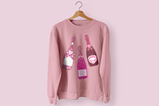 Pink Champagne Clipart, a Food Illustration by Teresa Art Store (Thumbnail 3 of 9)