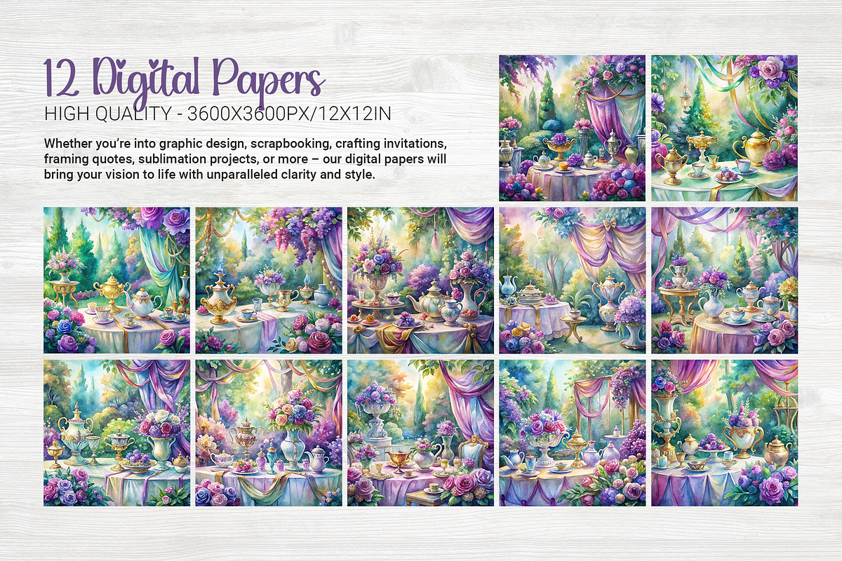 Royal Garden Fête, a Background Graphic by Curve Design (Photo 4 of 7)