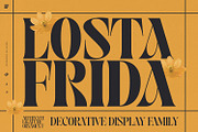 Losta Frida - Decorative family, a Sans Serif Font by creativemedialab (Thumbnail 1 of 20)