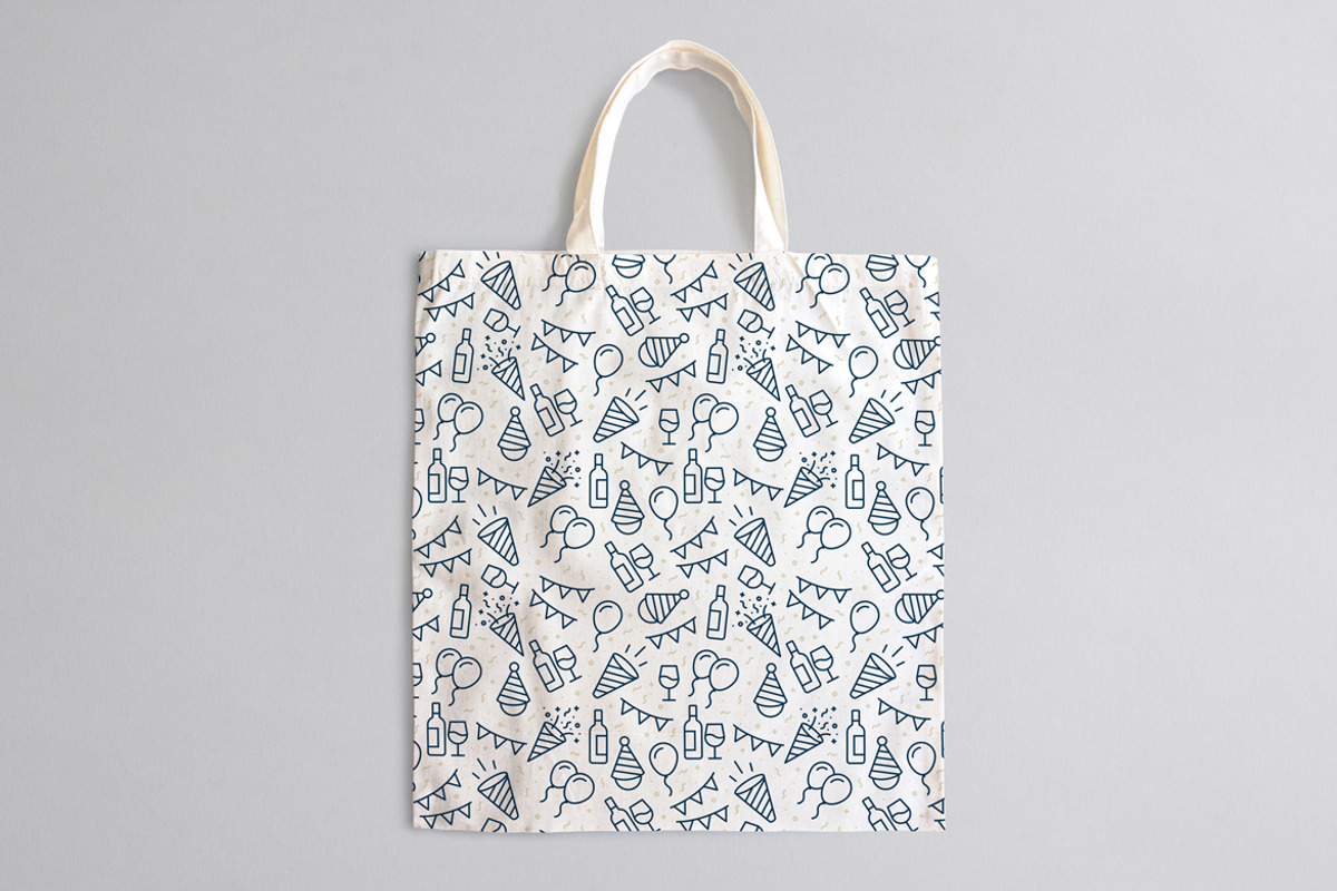 Iconic New Year Seamless Patterns, a Pattern Graphic by oelhoem (Photo 4 of 6)