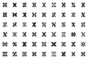 Set of letter X logo, a Branding & Logo Template by NataliiaVolyk (Thumbnail 2 of 3)