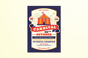 Carnival Flyer, a Flyer Template by VectorVactory (Thumbnail 1 of 3)