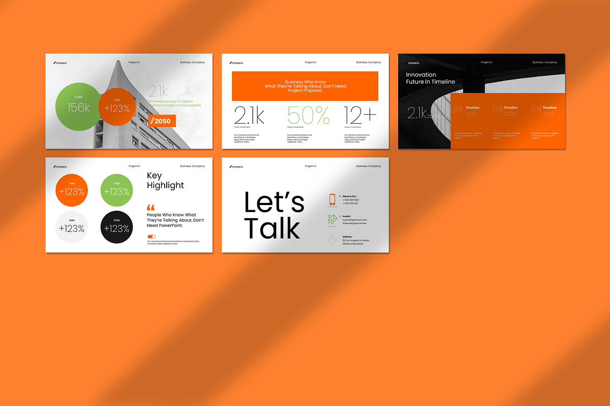 company project Presentation, a Presentation Template by Soraclod (Photo 7 of 9)