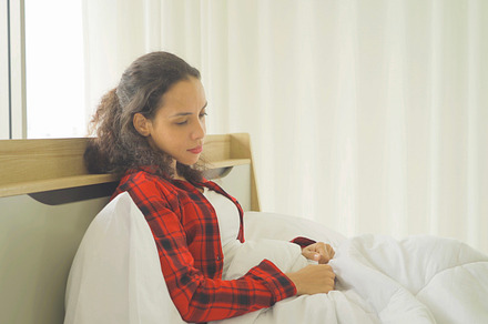 Depressed lonely sad emotional business latin woman is fired fro, a Person Photo by Tampatra