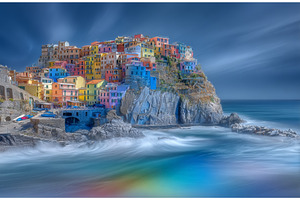 Cinque Terre's Manarola is a, an Architecture Photo by ZinetroN