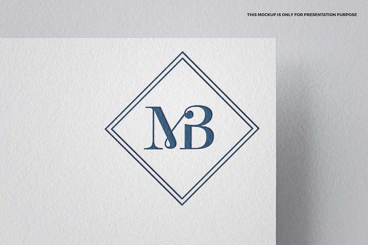 MB serif modern logo design, a Branding & Logo Template by MuzaInspires (Photo 2 of 3)