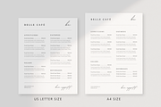 Minimal Restaurant Menu Template, a Marketing Template by frommakertomaker (Thumbnail 4 of 6)
