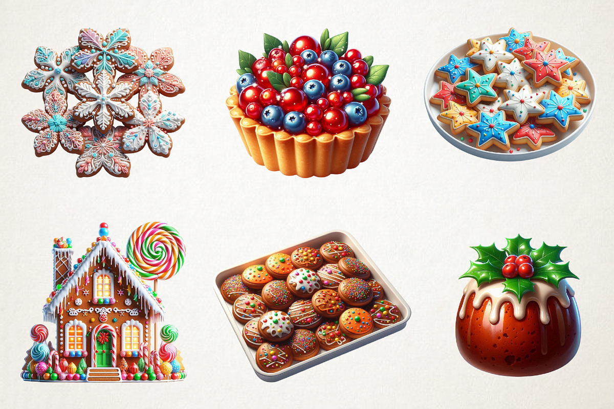 Holiday Baking Watercolor Set, an Illustration by RobertsArt (Photo 3 of 7)