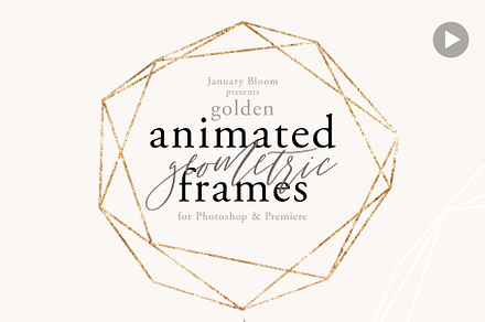 animated Geometric Gold Frames
