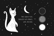 Zodiac Cats.Mystic astrology clipart, an Animal Illustration by Samnay Arts (Thumbnail 5 of 16)