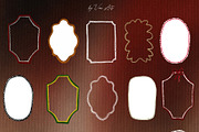 Christmas frames and backgrounds, a Background Graphic by Vero Arts (Thumbnail 3 of 9)