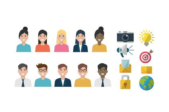 People Network Illustration Set preview 2
