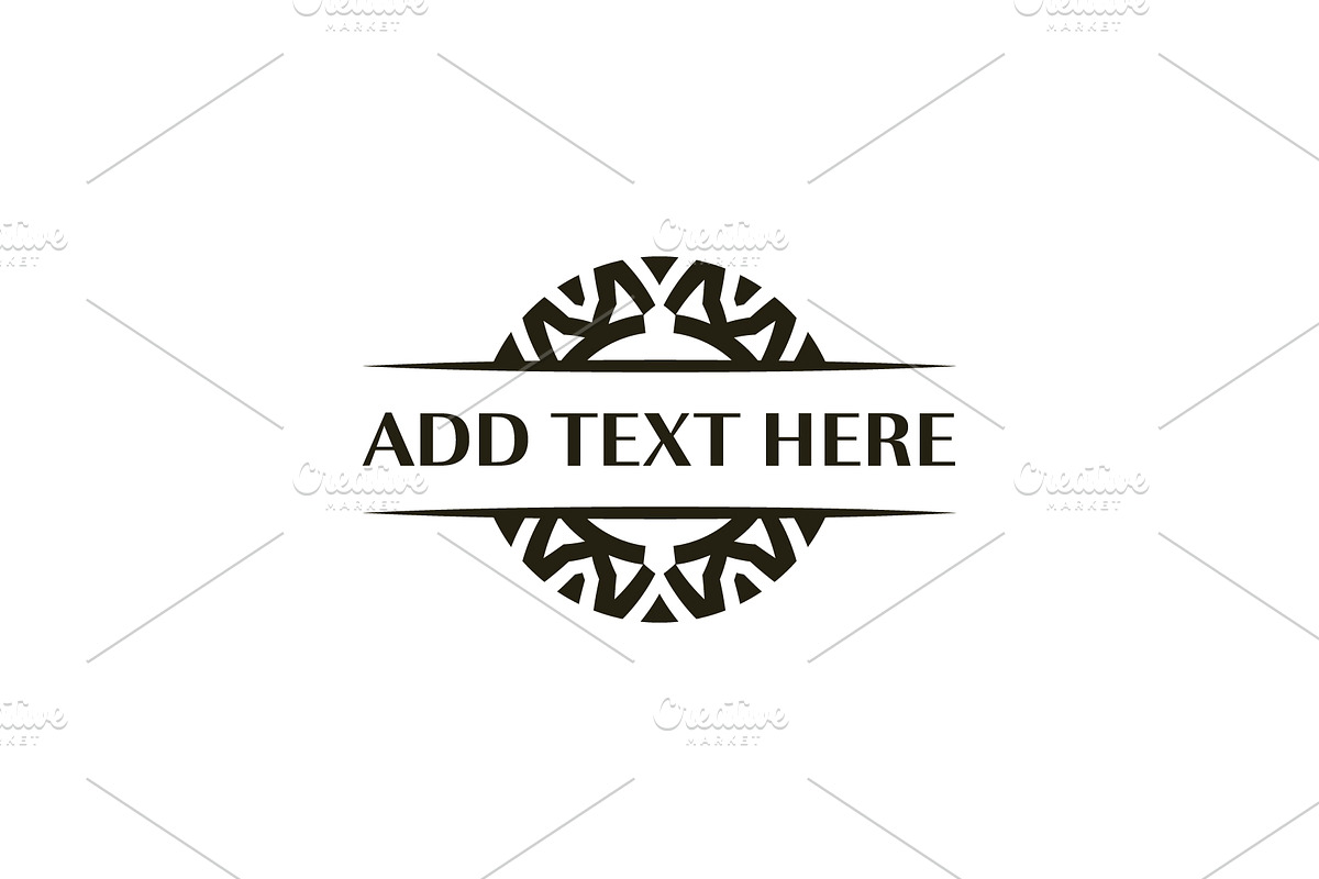 Ornamental Star Swirl Circle Emblem, a Branding & Logo Template by Rasagama Studio