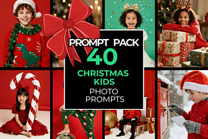 40 Christmas Kids Photo Prompts, a Holiday Photo by Selenique Studio