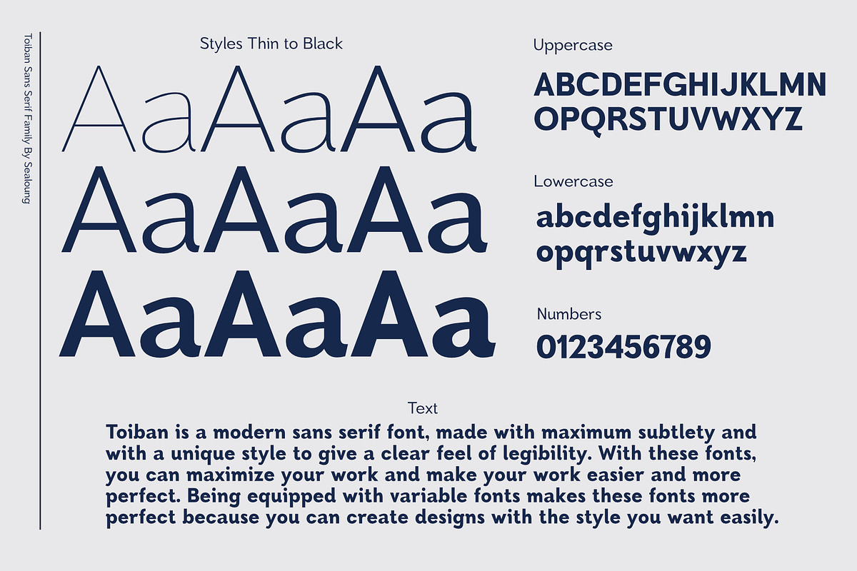 Toiban Font Family, a Sans Serif Font by Sealoung (Photo 2 of 12)