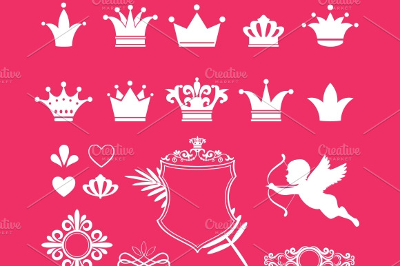 Pink Decor With Crowns