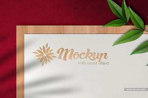 Logo Mockup on Paper Texture