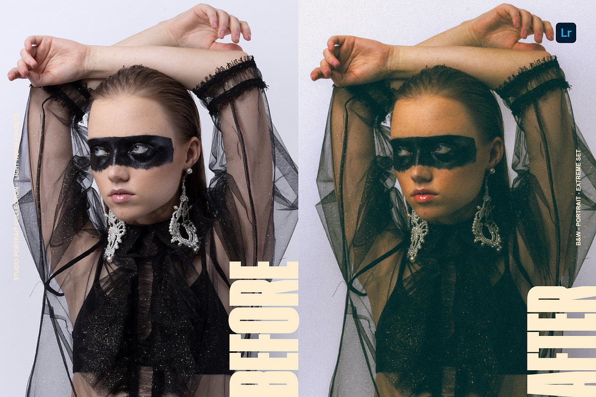 Vintage Studio Portrait LR Presets, a Preset Add-On by Lumière Noire Studio (Photo 4 of 4)