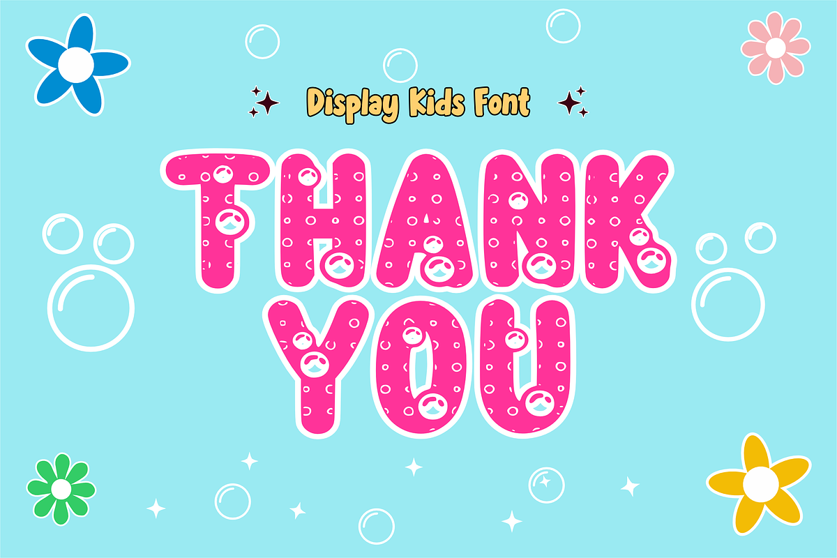 Bubble Charm - Bubble Font Types, a Font by KiddoGlyphs Studio (Photo 3 of 3)