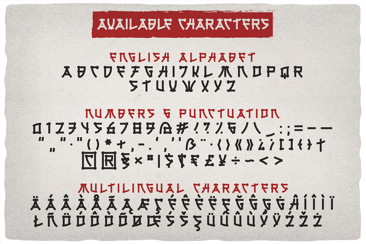 Tokugawa, a Symbol Font by VozzyStock (Photo 2 of 14)
