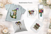 Mardi Gras Watercolor Clipart, an Illustration by Artnoy (Thumbnail 6 of 8)