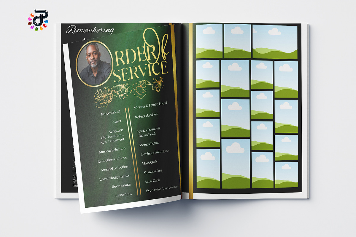 Elegant Canva Obituary Template preview 7