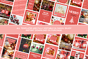 Red Christmas Instagram Templates, a Social Media Template by SunshineStudioBoutique (Thumbnail 2 of 8)
