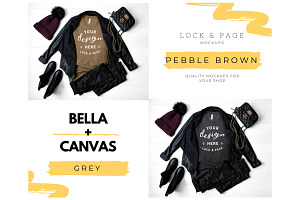 Bella Canvas Fall TShirt Mockup 3001