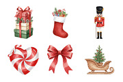 Sweet Christmas Clipart Bundle PNG, an Illustration by SinaCreation (Thumbnail 3 of 7)