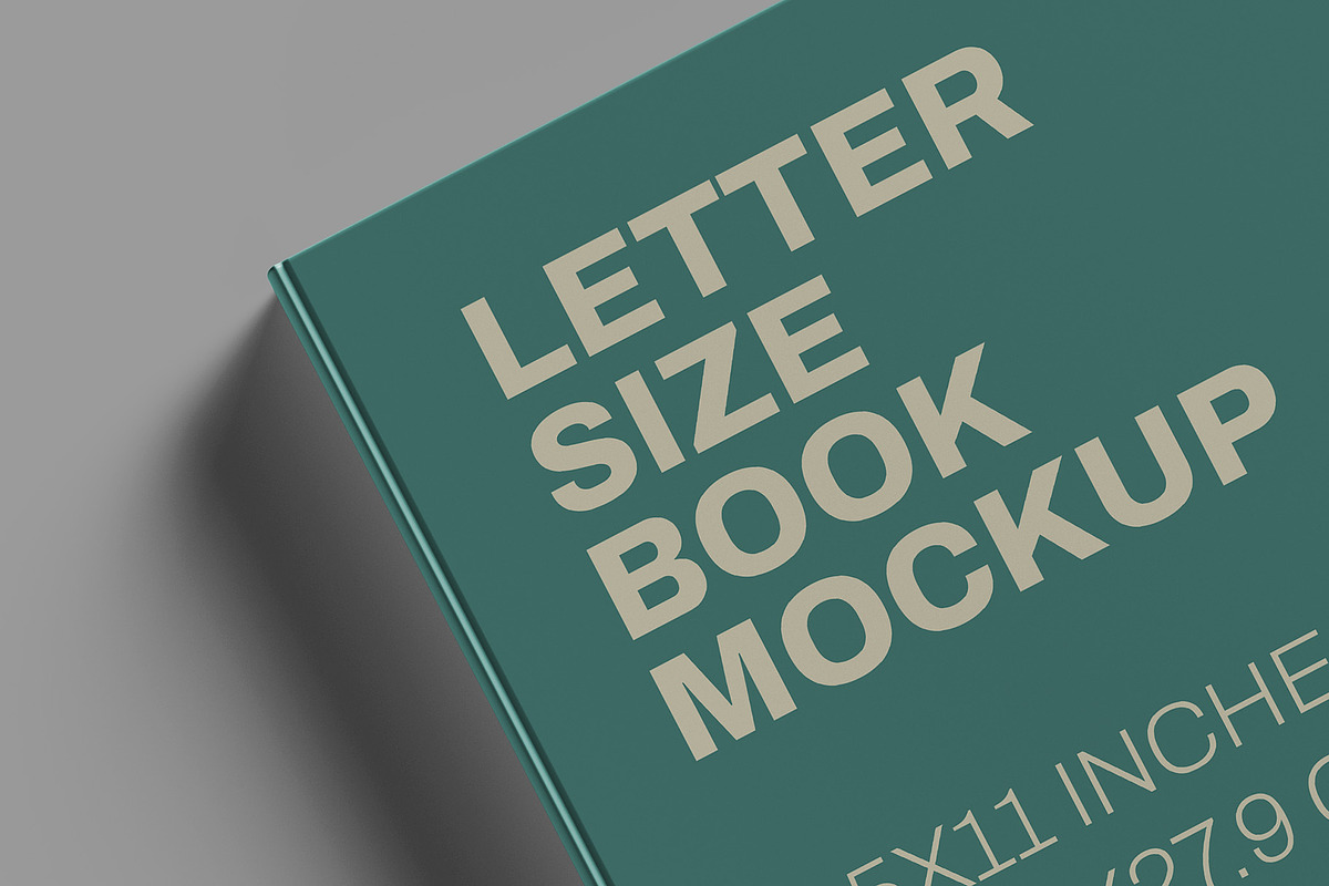 Letter Size Book Mockup - 8 views, a Books & Magazine Mockup by Illusiongraphic (Photo 18 of 24)