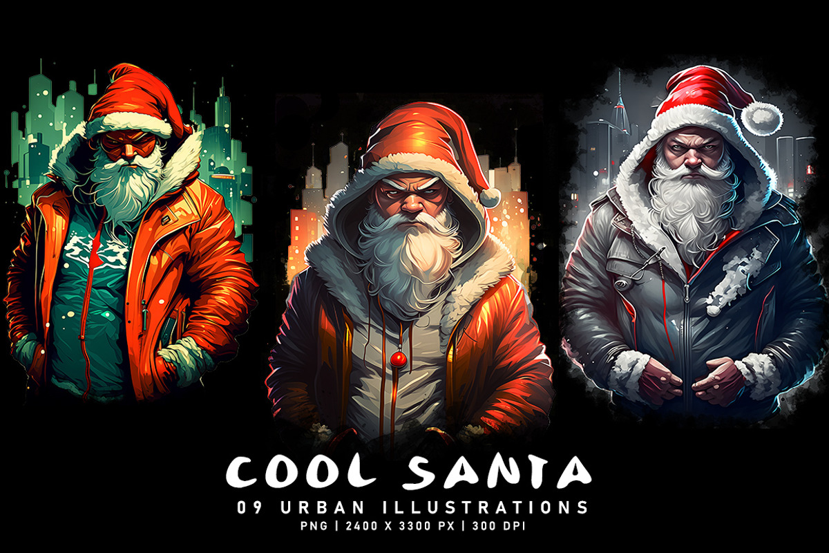 Cool Santa, a Decorative Illustration by Digital Art Creations (Photo 1 of 4)