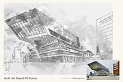 Archi Art Sketch Photoshop Action V2 preview 5
